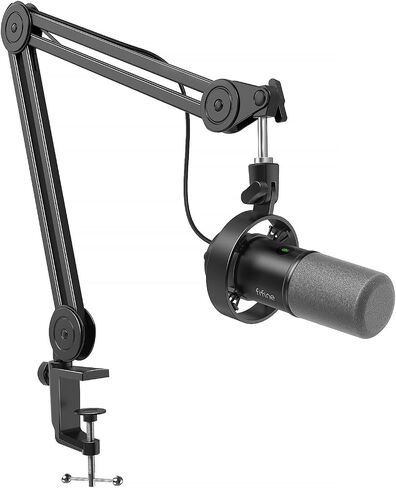 طقم ميكروفون بودكاست FIFINE AmpliTank K688CT، ميكروفون صوتي ديناميكي USB/XLR in Kuwait