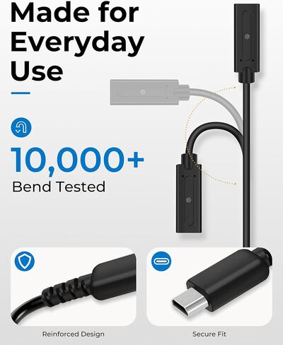DS Lite Charger and Stylus Bundle, USB C to DS Lite Charging Adapter with 4 Replacement Stylus Pens for Nintendo DS Lite NDSL in Kuwait