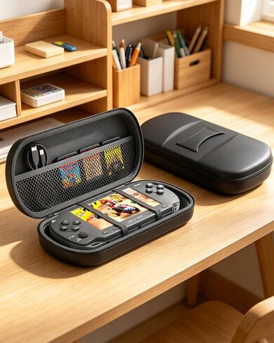 TriverseTech EVA Hard Carrying Case for PSP 1000/2000/3000, Protective Travel Storage Bag with Mesh Pocket, Elastic Straps, Dual Zipper and Wrist Strap in Kuwait