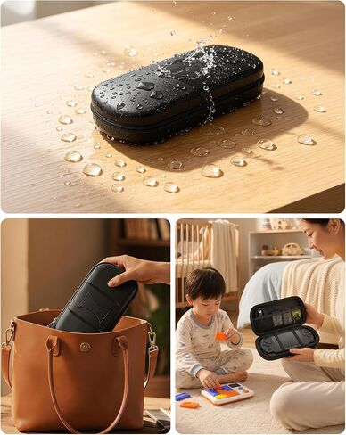 TriverseTech EVA Hard Carrying Case for PSP 1000/2000/3000, Protective Travel Storage Bag with Mesh Pocket, Elastic Straps, Dual Zipper and Wrist Strap in Kuwait