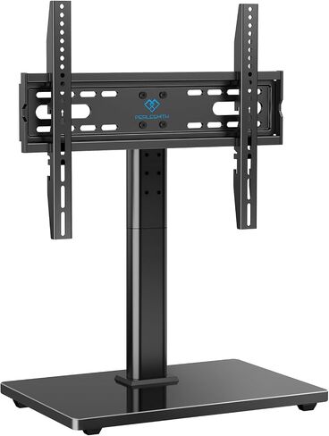 PERLESMITH Universal TV Stand Legs for 32-70 inch TVs to 99lbs with Mount | 8 Height adjustable, Tempered glass base, Fixed, Max VESA 400x400mm, Livingroom & Bedroom, PSTVS04 in Kuwait