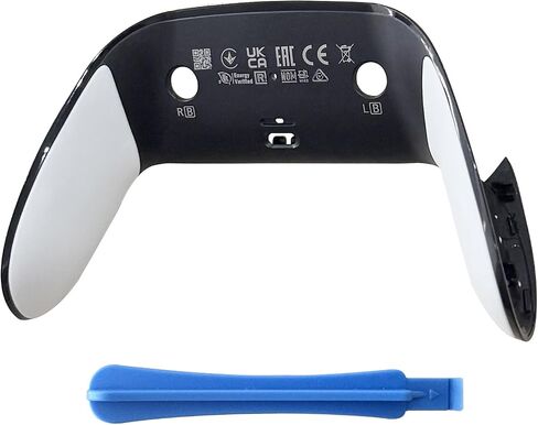 Replacement Back Cover Shell for PS5 DualSense Edge Controller – Repair Shell with Soft Rubber Grip, Snap-On Cam Design to Fix Peeling & Yellowing, White 1PCS, Great Gift for DSE Players Camera in Saudi Arabia