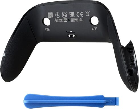 Replacement Back Cover Shell for PS5 DualSense Edge Controller – Repair Shell with Soft Rubber Grip, Snap-On Cam Design to Fix Peeling & Yellowing, Black 1PCS, Great Gift for DSE Players Camera in Saudi Arabia