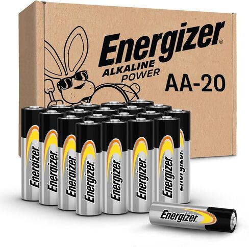 Energizer AA Batteries Alkaline Power, 20 Count Alkaline Double A Battery Pack in Kuwait