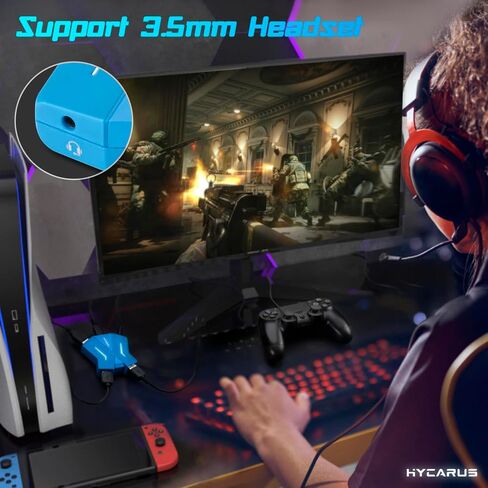 【ليس لجهاز PS5】 محول لوحة المفاتيح والماوس متوافق مع PS4، وXbox One، وXbox Series X/S، وN-Switch، مثالي للألعاب مثل FPS، وTPS، وRTS، إلخ. in Kuwait