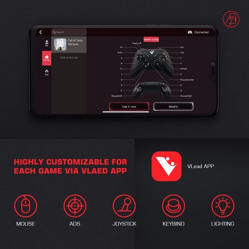 leadjoy VX2 AimBox Keyboard Mouse Adapter for PS4, Xbox One, Xbox Series X/S, MnK Converter for Playing FPS, RTS, R6, Apex Legends in Saudi Arabia