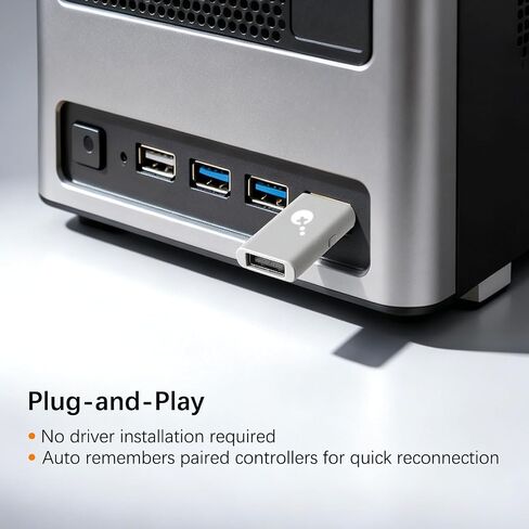 GuliKit Goku 2 Wireless Adapter for Switch 2 Pro/PS5/PS4/Xbox Controllers | Hyperlink 2 low latency.Works for Windows,Android,SteamOS,PS4,X box One/Series X/S,Switch1/2 Console,Mapping,Motion&Vibration in Saudi Arabia