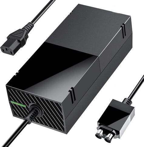 SUMLINK Power Supply Brick for Xbox One, AC Adapter Cable Replacement Kit for Xbox One Console Games, Auto Voltage 100-240V, Black in Saudi Arabia