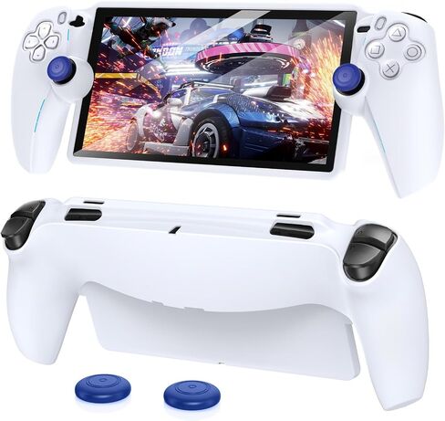FYOUNG Protective Case for Playstation Portal, Silicone Soft Grip Cover Case Protector with Full Protection and Non-Slip Thumb Grips Accessories Kit for Playstation Remote Player (Black) in Saudi Arabia