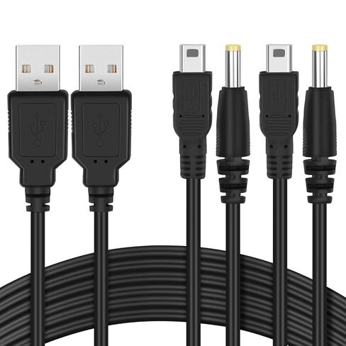 Funturbo PSP Charger Cable, PlayStation Portable Charger PSP Power Cord for Charging Sony PSP 1000 2000 3000 USB Data Cable & Charging Cord 2-in-1 (2 Pack) in Saudi Arabia