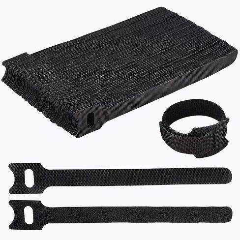 Nettbe 60 PCS 6 Inches Reusable Cable Ties, Adjustable Cord Straps Wire Organizer Cord Wrap and Hook Loop Cable Management in Saudi Arabia