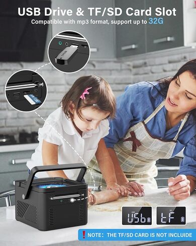 Sunoony Boombox Cassette CD Player Combo with Bluetooth, 5000mAh Battery | Rechargeable Cd and Cassette Player for Home,FM Radio/Remote Control/Tape Recording/AUX/TF/USB/Earphone Jack for Kids, Gift in Saudi Arabia