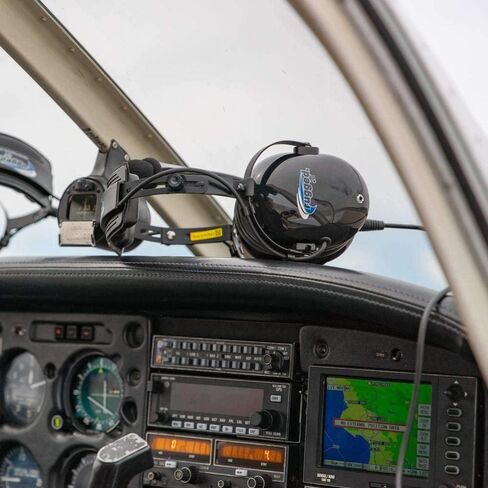 Rugged. Air RA200 Aviation Headset for Student Pilots & Flight Schools | Features Clear Hear Speakers, Noise Canceling Microphone, Foam Ear Seals, Custom Fit Headband, and Headset Bag in Kuwait