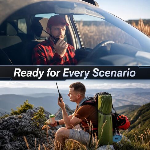 Baofeng UV-5R Dual Band Two Way Radio, Upgraded Type-C Direct Charging for Power Bank & Car Support, High Power Long Range Handheld Transceiver for Hiking & Emergency in Saudi Arabia