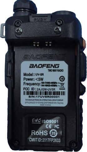 Baofeng UV-5R Dual Band Two Way Radio, Upgraded Type-C Direct Charging for Power Bank & Car Support, High Power Long Range Handheld Transceiver for Hiking & Emergency in Saudi Arabia