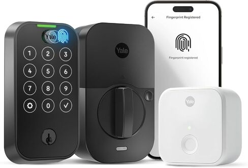Yale Assure Lock 2 Touch Fingerprint Smart Deadbolt with Wi-Fi, Black Suede in Saudi Arabia