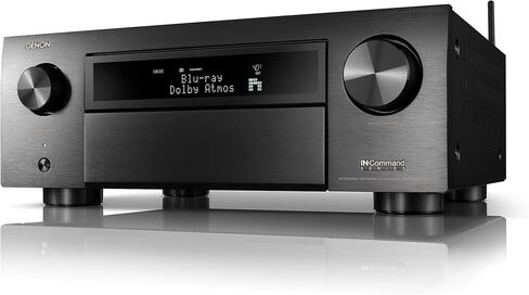 دينون AVR-X1700H جهاز استقبال AV 7.2 قناة - 80 وات / قناة، HEOS مدمج | فيديو HDMI متطور 8K مع eARC، Dolby Atmos، DTS:X، التحكم الصوتي Amazon Alexa in Kuwait