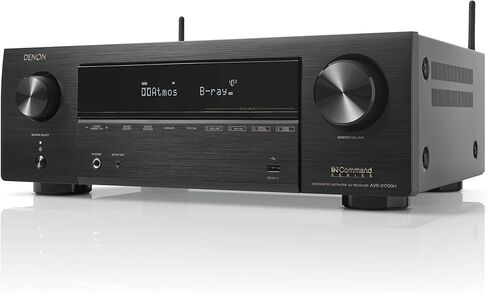 دينون AVR-X1700H جهاز استقبال AV 7.2 قناة - 80 وات / قناة، HEOS مدمج | فيديو HDMI متطور 8K مع eARC، Dolby Atmos، DTS:X، التحكم الصوتي Amazon Alexa in Kuwait