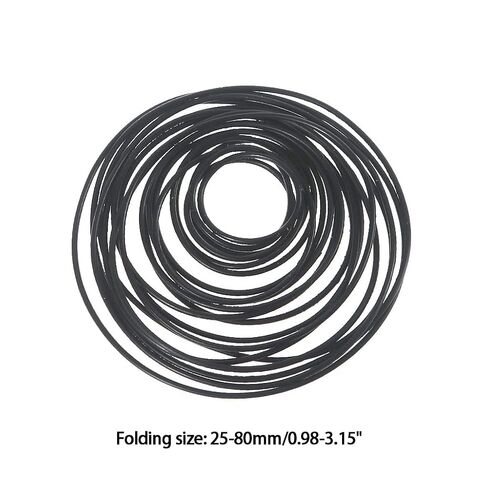 20PCS Nitrile O-Rings Rubber Gasket, 1mm Cross Section NBR Seal Ring Set, OD Range 25-80mm for Cassette Tape Recorder CD DVD Drive Repair in Saudi Arabia