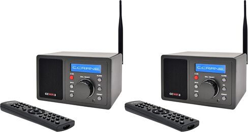 C. Crane CC WiFi 3 Internet Radio with Skytune, Bluetooth Receiver, Clock and Alarm with Remote Control, Access to Thousands of Radio Stations Worldwide in Saudi Arabia