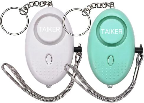 Personal Alarm for Women, 2Pcs 140dB Self Defense Keychain LED Light | Personal Safety Alarm with LED Light Panic Button for Women Kids and Elders (Gold & Purple) in Saudi Arabia