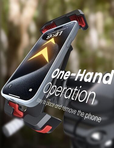 2026 New Upgraded Bike Phone Holder Handlebar - 1S Quick Install, Motorcycle Phone Mount, Bicycle Phone Holder fit Large Phone Case for iPhone Samsung, Dirt Scooter Mini Bike Accessories in Kuwait
