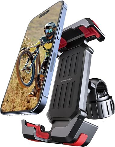 2026 New Upgraded Bike Phone Holder Handlebar - 1S Quick Install, Motorcycle Phone Mount, Bicycle Phone Holder fit Large Phone Case for iPhone Samsung, Dirt Scooter Mini Bike Accessories in Kuwait