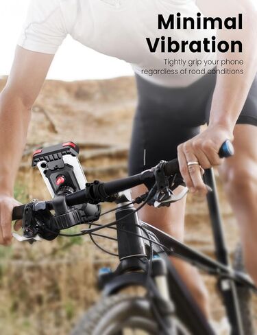 2026 New Upgraded Bike Phone Holder Handlebar - 1S Quick Install, Motorcycle Phone Mount, Bicycle Phone Holder fit Large Phone Case for iPhone Samsung, Dirt Scooter Mini Bike Accessories in Kuwait