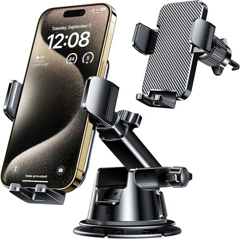 Qifutan Dash Mounted Holders Phone Holders for Your Car Phone Mount for Car Windshield Dashboard Air Vent Universal Desk Mounts Hands Free Automobile Cell Phone Holder Fit for iPhone Smartphone in Saudi Arabia