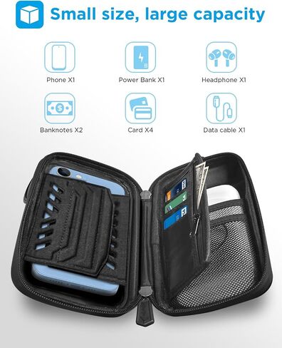 whale fall Bike Phone Holder, Waterproof Handlebar Bag for Phones up to 7" | 360° Rotatable Mount, TPU Touchscreen, Quick Release, Anti-Shake, Extra Storage and Rain Cover for Navigation and Rides in Saudi Arabia