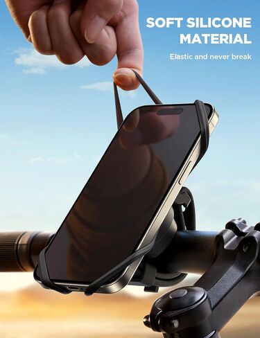 JOYROOM Bike Phone Holder, 2026 Upgrade Phone Mount for Bike [7.2'' Big Phone Friendly&Ultra-Stable], Bicycle Motorcycle Phone Mount Holder Handlebar Cell Phone Clamp for iPhone 15/16 Pro Max Scooter | 7.2'' Big Phone Friendly&Ultra-Stable, Scooter Bicycl in Saudi Arabia