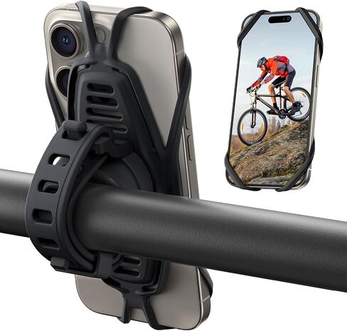 JOYROOM Bike Phone Holder, 2026 Upgrade Phone Mount for Bike [7.2'' Big Phone Friendly&Ultra-Stable], Bicycle Motorcycle Phone Mount Holder Handlebar Cell Phone Clamp for iPhone 15/16 Pro Max Scooter | 7.2'' Big Phone Friendly&Ultra-Stable, Scooter Bicycl in Saudi Arabia