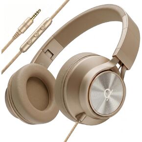 ARTIX CL750 Wired Headphones with Mic — Noise Isolating On-Ear Headphones for Computer and Laptop Wired, Plug in Corded Headphone with Wire (Foldable, Aux Jack 3.5mm) in Saudi Arabia