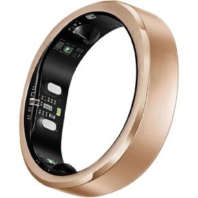 RingConn Gen 3 Smart Ring - Vascular Trends(Size 8, Royal Gold) | No App Subscription, Vibration Alerts, Sleep, Fitness & Heart Rate, 14-Day Battery Life, Size Before You Buy in Saudi Arabia