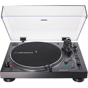Audio-Technica AT-LP120XBT-USB-BK Wireless Direct-Drive Turntable (Analog, Wireless & USB), Fully Manual, 3 Speed, Convert Vinyl to Digital, Built-in Pre-Amp, Black | Three speeds, analog output, built-in preamp, converts records to digital in Kuwait
