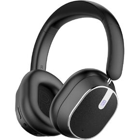 Hybrid Active Noise Cancelling Bluetooth Headphones Wireless Headphones | Over Ear, 120H Playtime, Hi-Res Audio, Deep Bass, Memory Foam Ear Cups for Home Office Travel Black in Kuwait