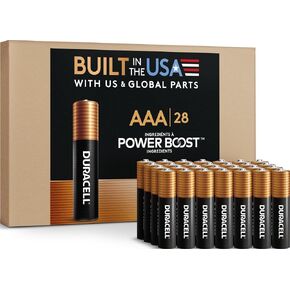 Duracell Coppertop AA Batteries, 28 Count, 12-Year Shelf Life, Storage Tray in Kuwait