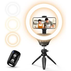 UBeesize 12" Desk Ring Light with Stand & Phone Holder - Adjustable Studio Light for Photography，Zoom Meetings, YouTube, TikTok, Live Streaming in Saudi Arabia
