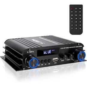 2.1 Channel Stereo Audio Amplifier, 300Wx2+360W Home Audio Stereo Receiver | Bluetooth 5.0 with USB/AUX, Remote, Bass Treble & Sub Control, for Active/Passive Subwoofer & Speaker in Saudi Arabia
