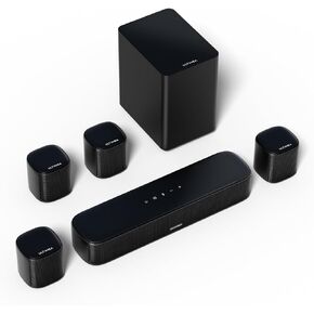 ULTIMEA 7.1ch Surround Sound System for TV with Dolby Atmos, Aura A60 Pro | 4 Surround Speakers, Center-Channel Surround System, Subwoofer for Home Theater, 420W Peak Power, HDMI eARC, App, 2026 Model in Saudi Arabia
