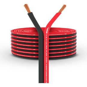 DS18 SW-16GA-100RB 16-GA Ultra Flex Speaker Wire Red and Black 100 Ft - Speaker Cable for Audio Applications in Kuwait