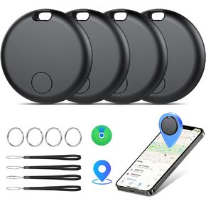 Air Tracker Tags-4 Pack: Smart Bluetooth Tracker, Item Finder Works with Apple Find My (iOS Only) App, Trakcer Tag Locator for Keys, Luggage, Satchel, weTag mini. (Not for Android Devices) in Saudi Arabia
