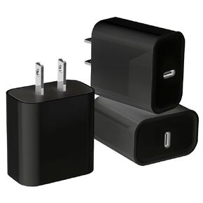 3Pack iPhone 17/16/15 Charge Block,USB C Charger,i Phone Charger Adapter Quick Fast Charger Plug 20W Power Delivery Type C Fast Charging Block for iPhone 17/16/15/14/13/12,iPad Pro/Air/Mini/AirPods in Saudi Arabia