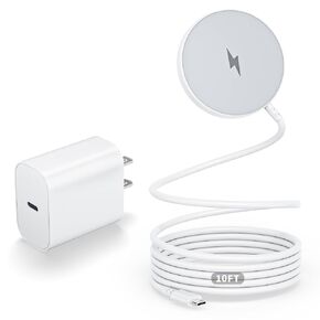 Magnetic Wireless Charger Fast Apple Mag-Safe Charger for iPhone 16 Pro Max/16 Pro/iPhone 15Pro Max/15 Plus/14/13/12/AirPods 3/2/Pro/Pro 2 Magnet Charging Pad Mag Safe Chargerwith Dual Charging Ports in Saudi Arabia