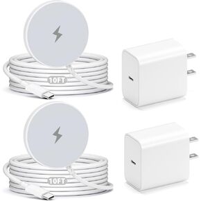 [معتمد من Apple MFi] شاحن لاسلكي لاسلكي بطول 10 أقدام لهاتف iPhone 17 16,2 حزمة | شحن سريع، لشاحن Apple MagSafe اللاسلكي، متوافق مع iPhone 17/16e/15/14/13/12، قاعدة شحن لاسلكية طويلة in Kuwait
