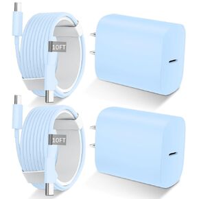 iPhone 17 16 15 Charger Fast Charging USB C Charger Type C Chargers with 10 Ft Long USB C to USB C Cable Fast Charging Cord for iPhone 17/Pro/Pro Max/17 Air/16/16 Pro/16 ProMax/15/Pro/ProMax,White in Saudi Arabia