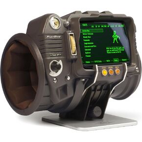The Wand Company Pip-Boy 3000 Fallout 3 New Vegas die-cast Replica. FM Radio and Alarm, LCD Screen, with Memory Foam Cuff and Stand. Officially Licensed by Bethesda. in Saudi Arabia