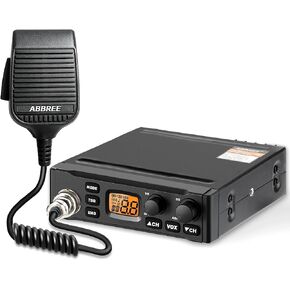 ABBREE CB Radio with Magnetic Mount Antenna for Truckers Long Range AM FM Professional CB Radios,Compact Design,Instant Emergency Channel 9/19,Full 40 Channels,Handheld Mic,LCD Display,VOX in Saudi Arabia