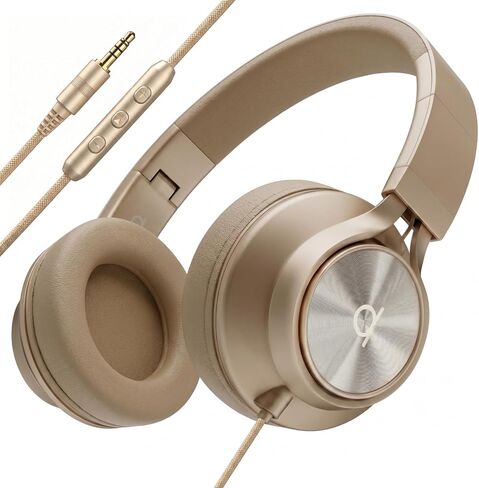 ARTIX CL750 Wired Headphones with Mic — Noise Isolating On-Ear Headphones for Computer and Laptop Wired, Plug in Corded Headphone with Wire (Foldable, Aux Jack 3.5mm) in Saudi Arabia