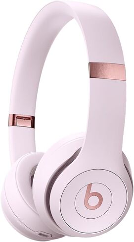 Beats Solo 4 - Wireless On-Ear Bluetooth Headphones, Up to 50-Hour Battery Life, Ultra-Lightweight Comfort, Powerful and Balanced Sound, Apple & Android Compatible - Amazon Exclusive Metallic Pink in Kuwait